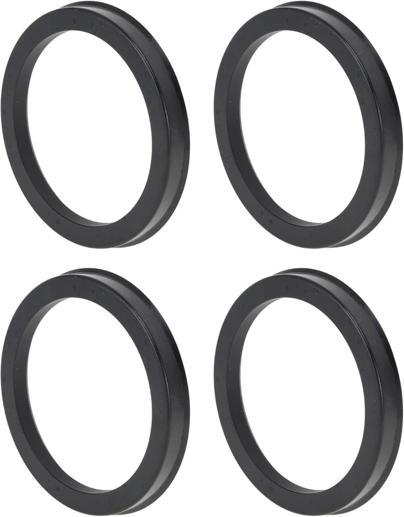 VekAuto 93.1mm to 75.1mm Car Wheel Hub Centric Rings Black Polycarbonate Wheels Center Shaft Shock Absorbing Hubrings 4 Pcs - Image 1